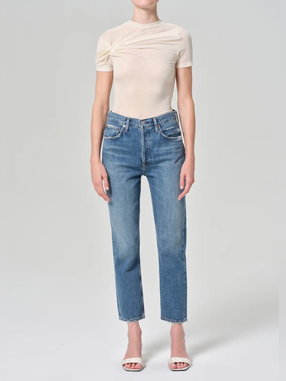 Agolde Riley Straight Leg Jean in Frequency 25